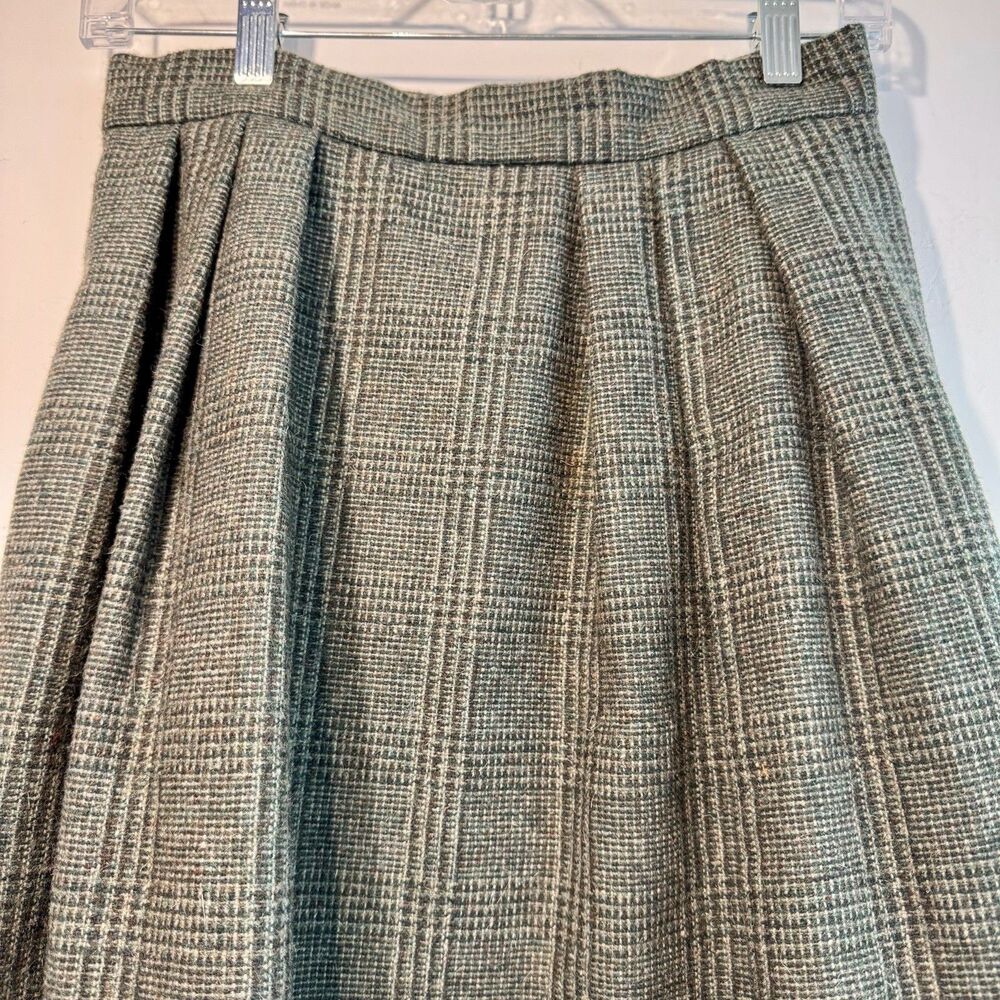 EUC Vintage 80's Polly Peck Wool Blend Skirt Sz 10 Made In England Pockets Lined